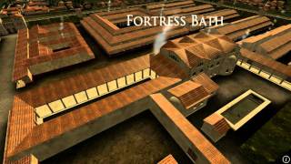 Animation of ancient Roman Fort in Caerleon Wales [upl. by Elletnwahs608]