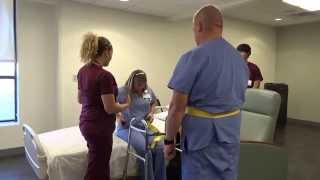 Physical Therapy Transfer Training  How To Transfer From Wheelchair To Bed [upl. by Narib]