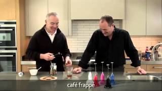 How to make a frappé coffee using an aerolatte milk frother [upl. by Bowden]