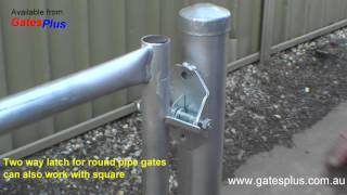 Gate Latch 2 way for round pipe and square [upl. by Phene]