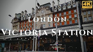 London Victoria Station Walk Through England 4K [upl. by Lady]