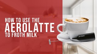 How To Use the AeroLatte To Froth Milk [upl. by Lanrev41]