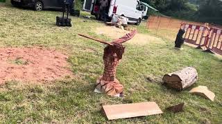 A fabulous range of wooden sculpture at Caerleon festival 2024 [upl. by Liatris]