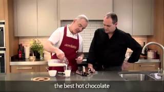 How to make a hot chocolate using an aerolatte milk frother [upl. by Paton]