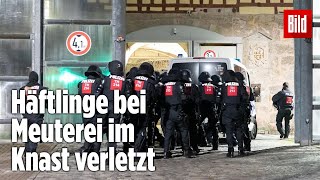 Gefängnismeuterei Polizei stürmt Knast in Thüringen  JVA Untermaßfeld [upl. by Renaud]